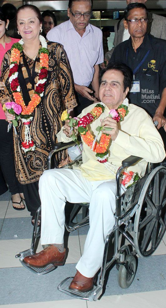 Spotted Dilip Kumar And Saira Banu Return From Umrah MissMalini