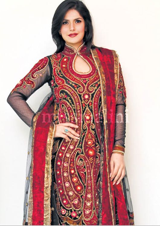 Actress Zarine Khan in Designer Preeti S Kapoor's outfit