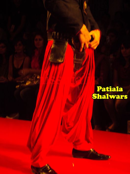 Arjun Khanna's red patiala shalwars