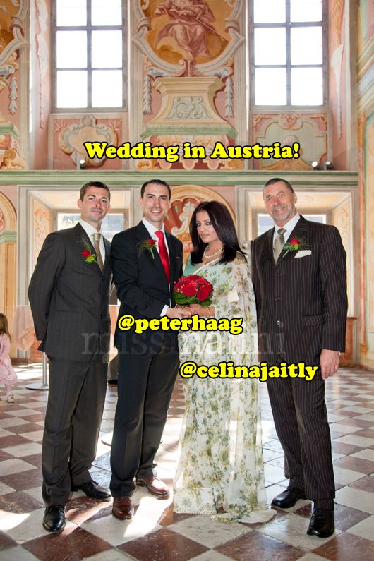 Our Best Wishes To Celina Jaitly and Peter Haag