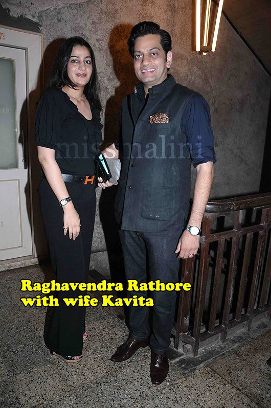 Raghuvendra Rathore with his wife Kavita Rathore