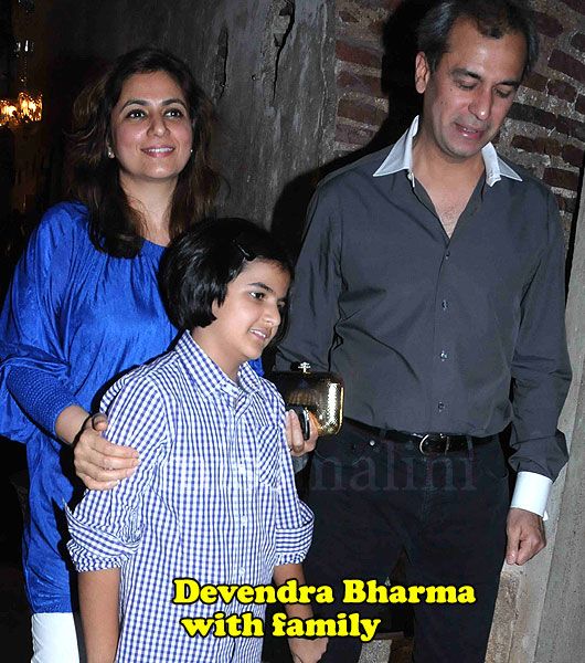 Devendra Bharma with his family
