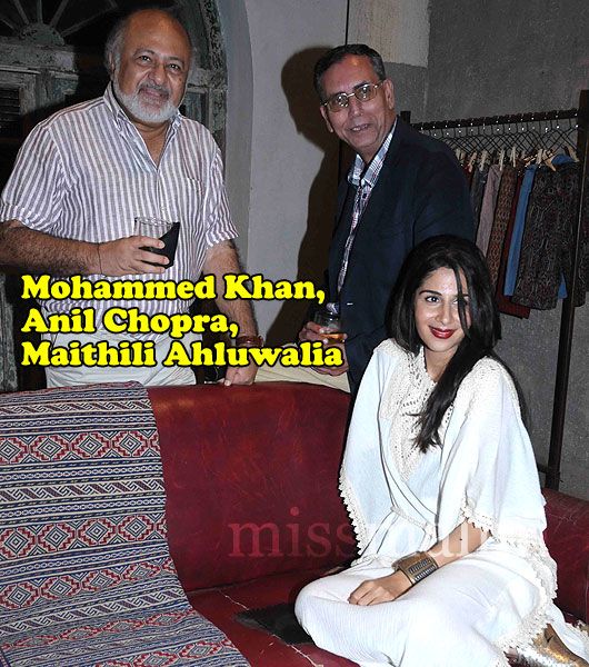 Mohammed Khan, Anil Chopra And Maithili Ahluwalia