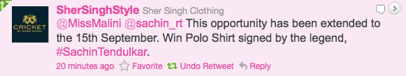 Wanna Win a T-Shirt Signed by Sachin Tendulkar? Sher Singh Style Has One For You!