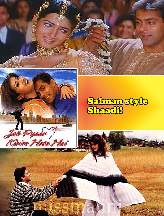 Salman Khan and Twinkle Khanna In Jab Pyar Kisise Hota Hai
