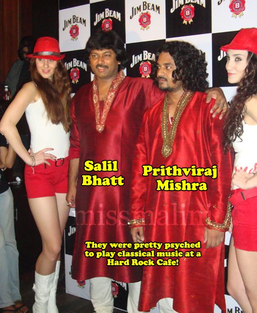 Salil Bhatt and Prithviraj Mishra with the Jim Beam girls