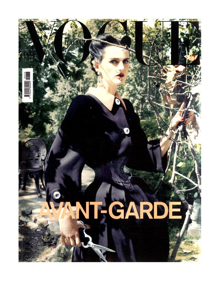 Stella Tennant on the cover of Vogue Italia