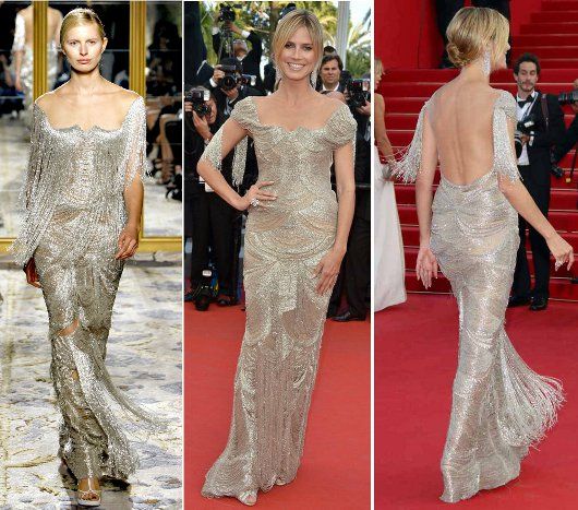 Heidi Klum in Marchesa S/S'12 at the premiere of "Paperboy"