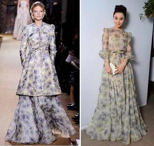 Fan Bingbing in Valentino Couture Spring 2012 gown