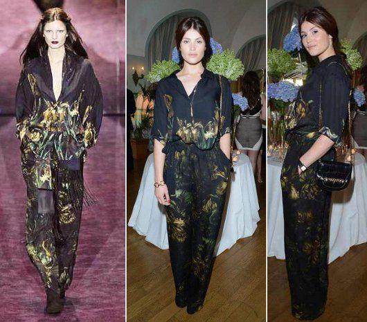 Gemma Arterton in Gucci A/W'12 at the Gucci-Vanity Fair dinner party