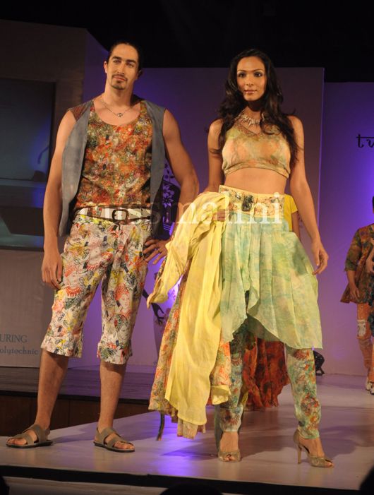 Adam Bedi and Shamita Singh model student designer creations at Tvashtar 2012