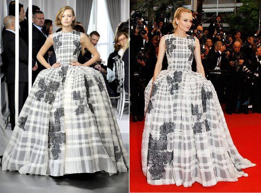 Diane Kruger in a breathtaking Christian Dior Spring 2012 Couture gown at the premiere of "Thérèse Desqueyroux "