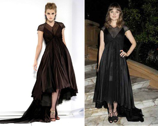 Bella Heathcote in a Chanel Autumn 2009 Couture gown at the after party of "Killing Them Softly"