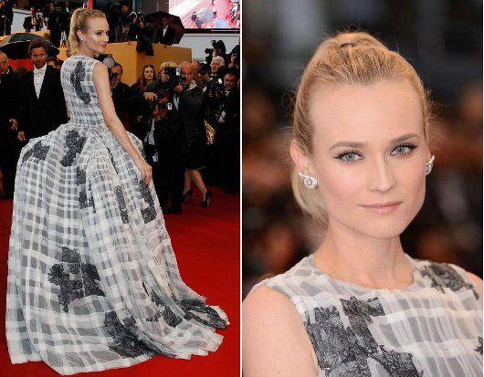 Diane Kruger sporting some nifty Boucheron earrings at the premiere of "Thérèse Desqueyroux"