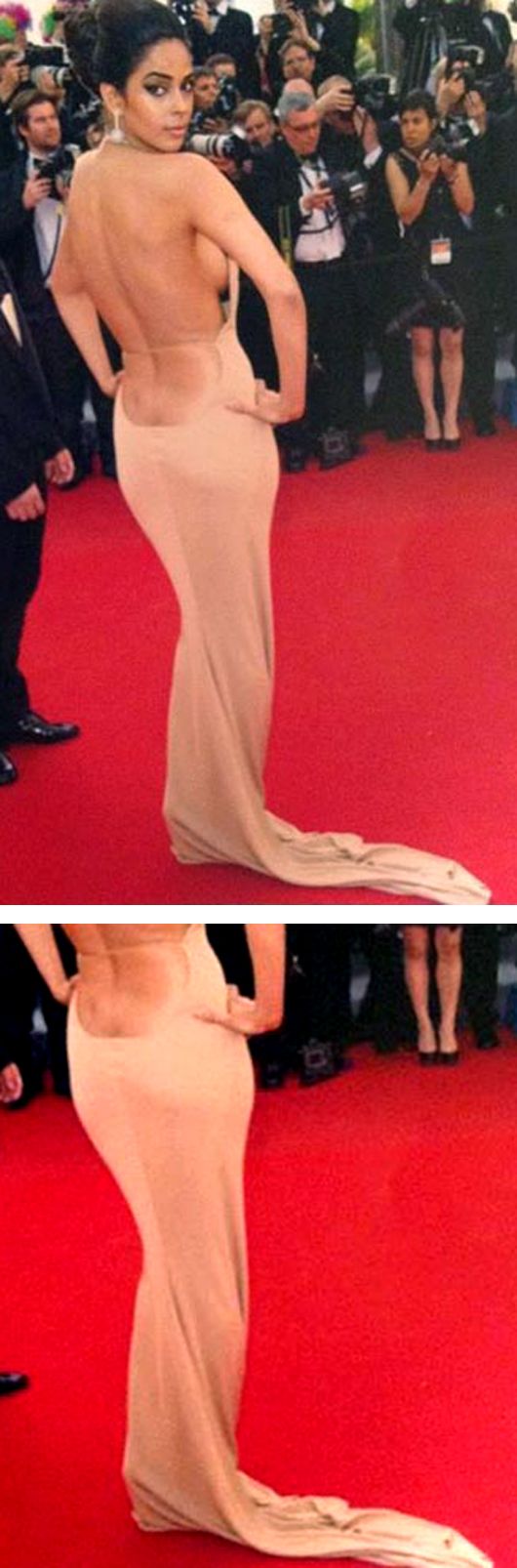 Get This Look: Mallika Sherawat’s (almost) Nude Gown at Cannes *