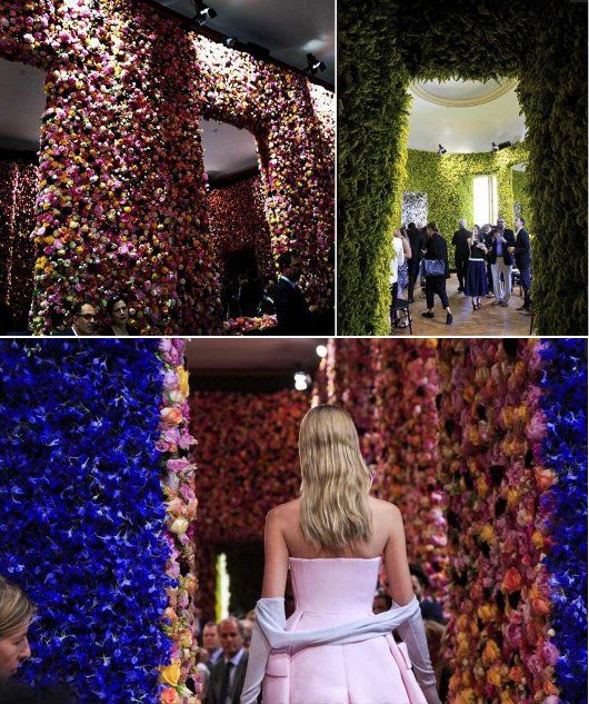 Inside the hôtel particulier hosting the Christian Dior Autumn 2012 Couture show