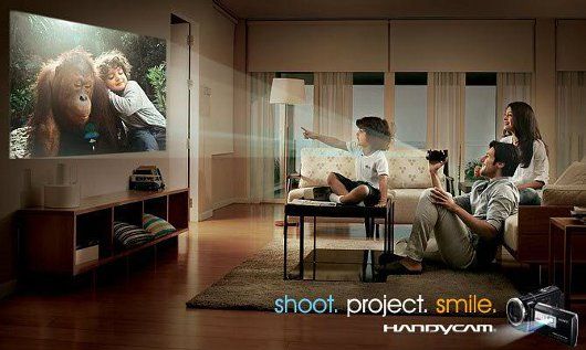 Sony Handycam Shoot. Project. Smile. print ad