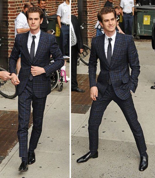 Andrew Garfield at the 'Late Show with David Letterman Show'