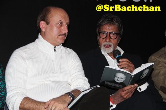 Anupam Kher and Amitabh Bachchan