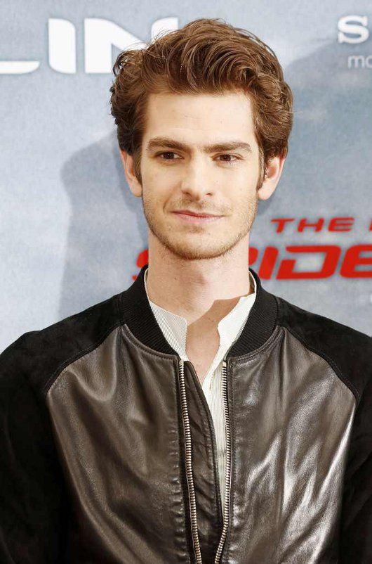 Andrew Garfield at the Berlin photocall for "The Amazing Spider-Man"...