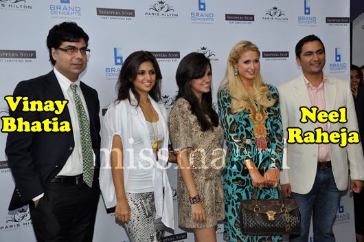Vinay Bhatia, Jaya Raheja, Paris Hilton, Neel Raheja