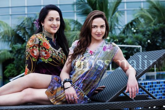 Hema Malini, Esha Deol and Ahana Deol in AsiaSpa Magazine