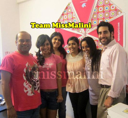 Team MissMalini wear pink to the office on Breast Cancer Awareness Day