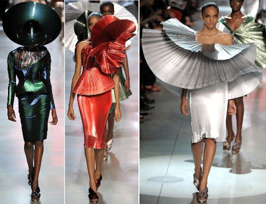 Just some of the wacky creations of Manish Arora for Paco Rabanne's S/S'12 catalogue