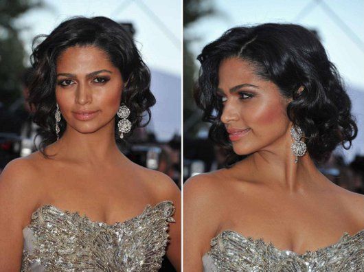 Camila Alves wearing Chopard earrings at the premiere of "Mud"