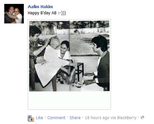 Aalim Hakim's birthday greeting to Abhishek Bachchan