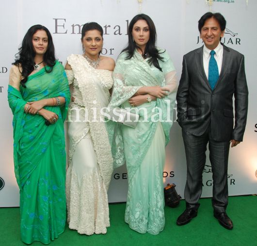 Aarti Surendranath and other guests at the  GEMFIELDS ‘Emeralds for Elephants’ Auction Event