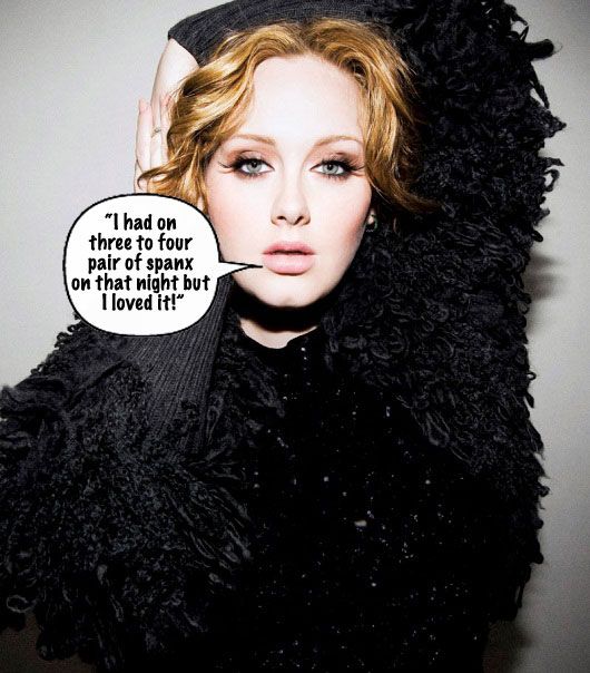 Adele Wore Four Pairs Of Spanx At Once To The Grammys!