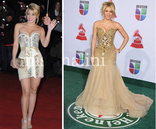 Shakira wears Amato Couture by Furne One