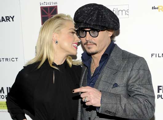 Amber Heard and Johnny Depp