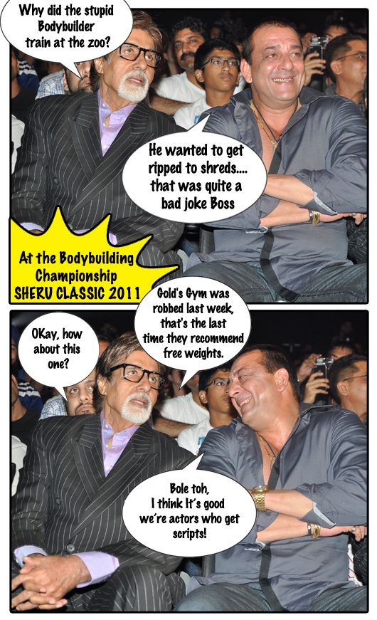 Amitabh Bachchan and Sanjay Dutt