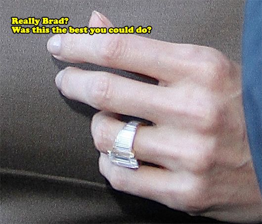 Angelina Jolie's engagment ring