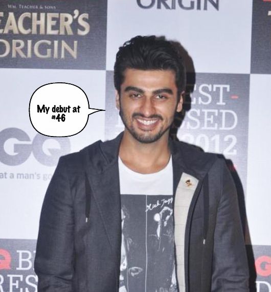 Arjun Kapoor at the GQ Best Dressed Event