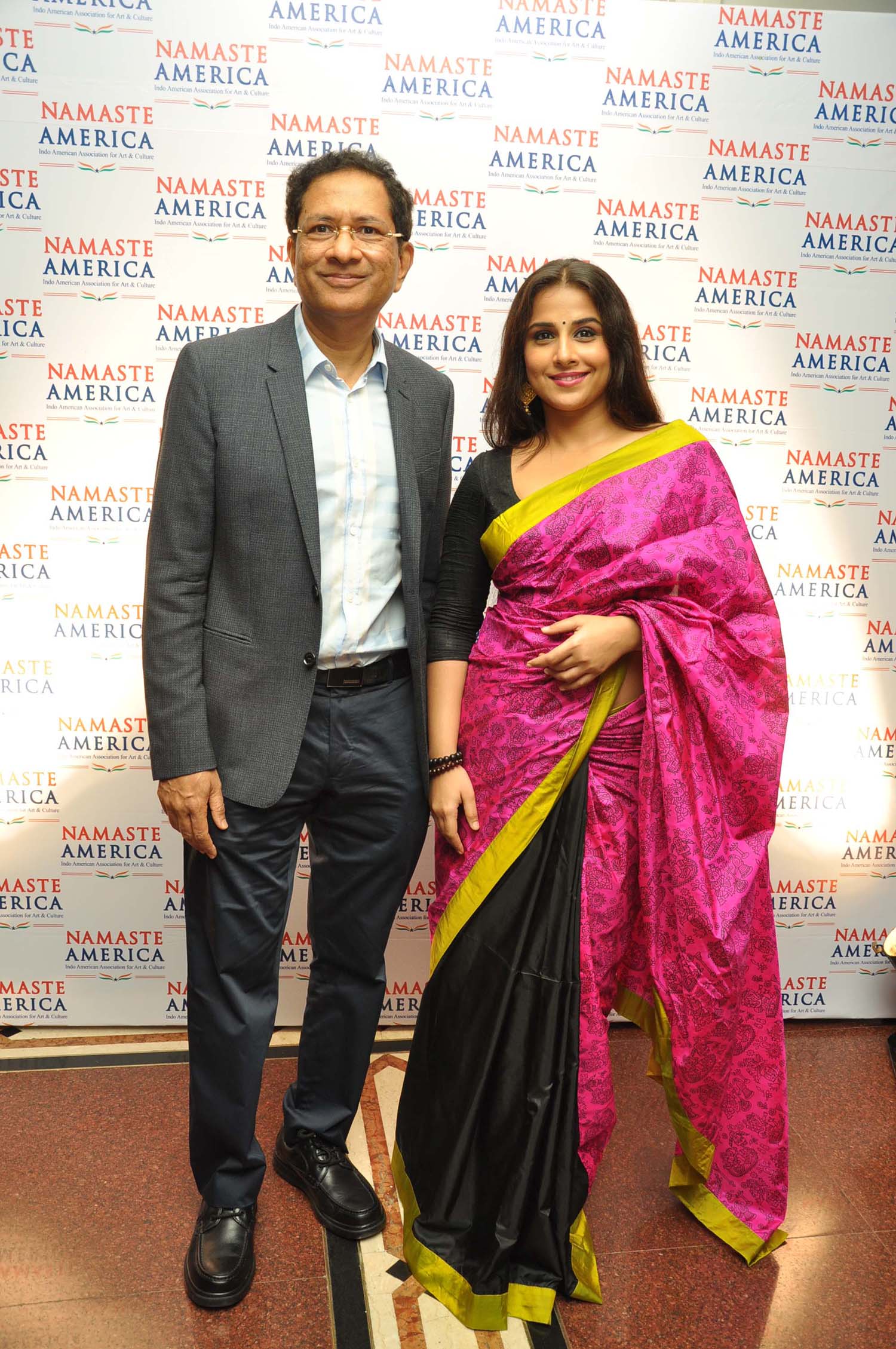 Atul Nishar, President, Namaste America & Vidya Balan