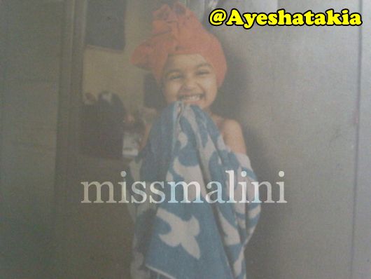 Ayesha Takia as a toddler