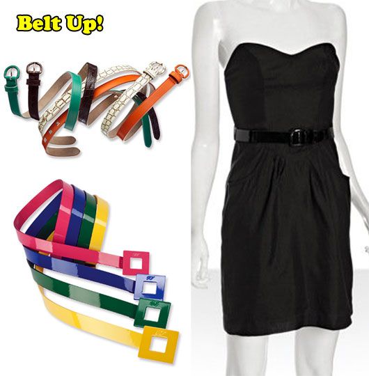 Add colourful belts to your LBD (photo courtesy | instyle.com)