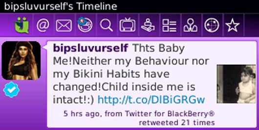 Bipasha's baby tweet