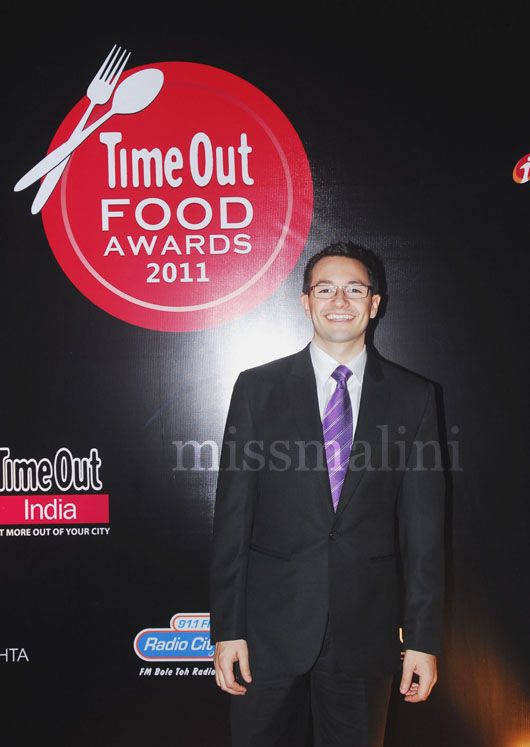 Chef Alex Sanchez at The Time Out India Food Awards