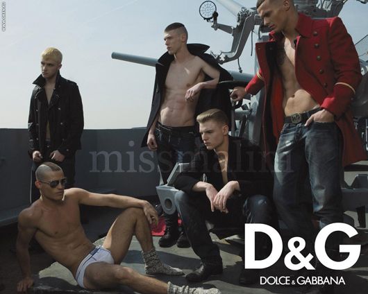 An advertisement for the D&G brand