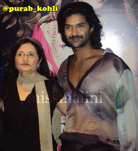 Designer Gogee Vasant with her showstopper, actor Purab Kohli