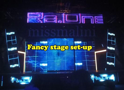 Fancy stage set-up