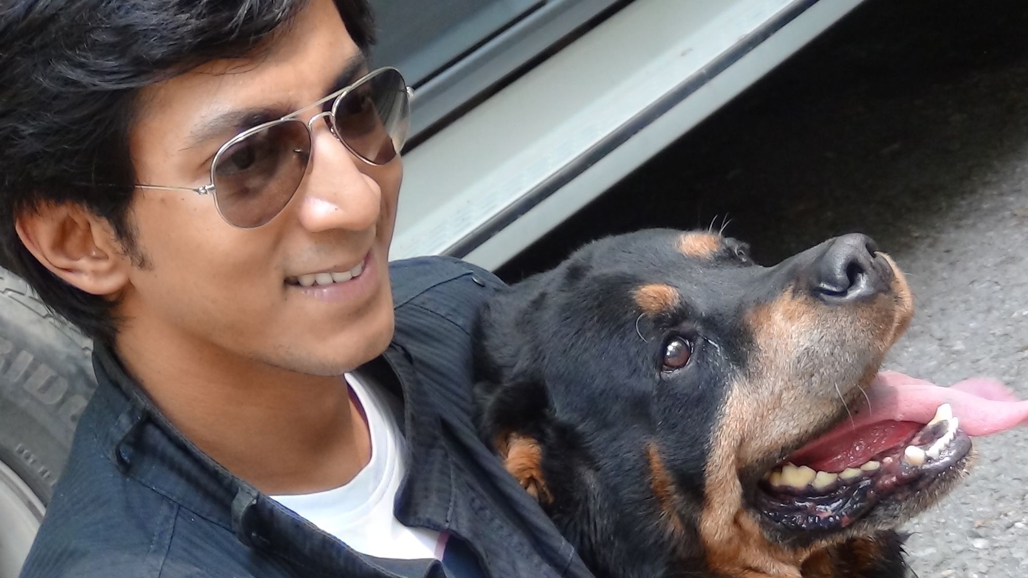 Anshuman and the Rottweiler