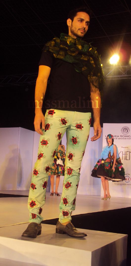 Model Romey Kshall wears a creation by Tarka Patil