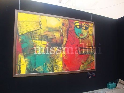 A painting by Paresh Maity