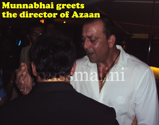 Actor Sanjay Dutt hugs Director Prashant Chaddha