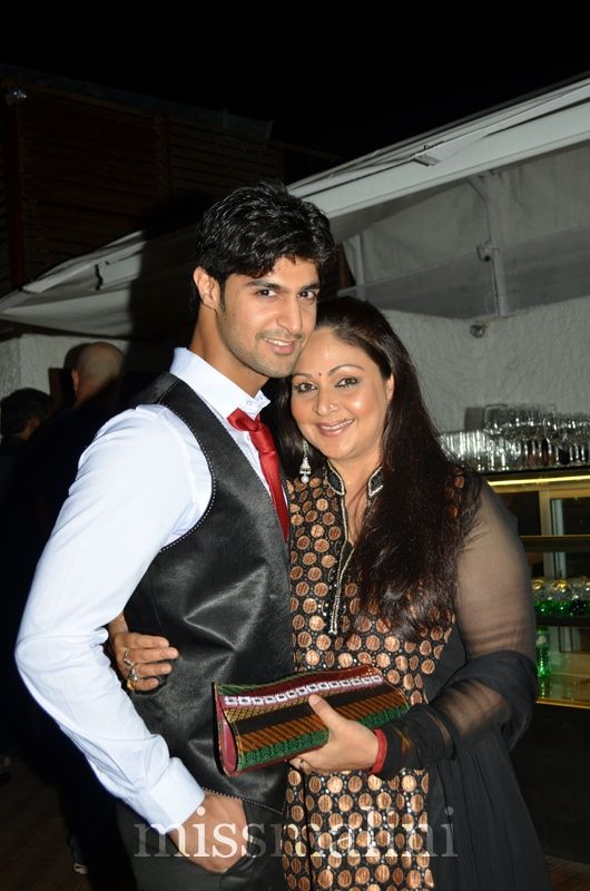 Tanuj with his mom Rati Agnihotri